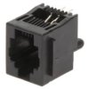 Gniazdo Rj14 4-Pin Z Blokadą Panel Stop Układ 6P4c Tht 5520258-2