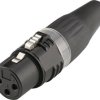 Hicon HI-X3CF-BLK Złącze męskie XLR, posrebrzany, 1 szt.