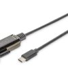 Digitus USB-C, podłączenie szeregowe adapter [1x złącze męskie USB-C - 1x złącze męskie RS232] DA-70166 1.00 m