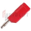 Wtyk banan 4mm do poł. wież. WW403-R 50V=/30V~ 24A