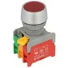 Przełącznik; przyciskowy; LBF22-1-O/C-R; ON-(OFF)+OFF-(ON); czerwony; podświetlenie bez źródła światła; czerwony; śrubowe; 2 poz