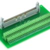 ELECTRONICS-SALON IDC64 2x32 Pins 0.1" Male Header Breakout Board, Terminal Block, Connector.