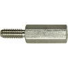 Hexagon spacer bolt, external/internal thread, M3/M3, 35 mm, brass, nickel-plated - lead-free, 21350312/6-BF