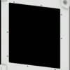 Compartment door, rectangular, sheet steel, (W x H x D) 400 x 550 x 25 mm, light gray, for built-in installation devices, 8PQ205