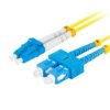 PATCHCORD ŚWIATŁOWODOWY SM SC/UPC-LC/UPC DUPLEX 3.0MM LSZH G657A1 0.5M ŻÓŁTY LANBERG FO-SULU-SD11-0005-YE