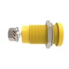 Złącze bananowe Żeńskie Gwint M4 Czerwony Schutzinger rozmiar 4 mm 1 kV dc, 1.5 kV dc, 600V dc 32A Nikiel