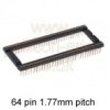 IC Socket 64 turned pin DIL 1.778mm pitch