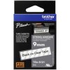 Brother TZES121 Labelling Tape Extra Strong Adhesive Black on Clear 9mm 8 m