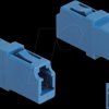 87985 FO coupling, LC simplex female / female, UPC, blue