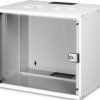 19 inch wall enclosure, 9 U, (W x H x D) 540 x 460 x 400 mm, sheet steel, gray, DN-49204