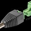 65422 DC 2.1 x 5.5 mm plug > 2-pin terminal block, 2-part