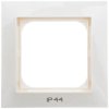 IMPRESJA Ramka pojedyncza do łączników IP44 ecru RH-1Y/27