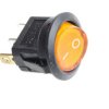 Przełącznik kołyskowy SMRS101 podświetlenie żółte 12V d20mm