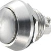 Przycisk wandaloodporny chwilowy TRU COMPONENTS GQ12B-S, 1 x wył/(wł), IP65, 1 szt.