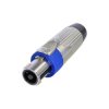 Neutrik NLT4FXX Speakon Plug 4-pin Blue Nickel Robust Outdoor Connector