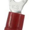Zacisk oczkowy rozmiar przewodu 8mm² Ø 6.4mm izolowany średnica wew 6.4mm Czerwony RS PRO