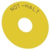 Etykieta Żółta Samoprzylepna 75Mm Do Otworów 22Mm Inskrypcja /Not-Halt/...