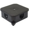 Puszka n/t instalacyjna 85x85x35 pusta czarna 400V IP44 ViPlast 027-05