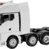 Herpa 316958 H0 Model ciężarówki MAN Ciągnik siodłowy TGX GX 4-osiowy (zawieszenie pneumatyczne, 8x4), biały