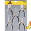 Szczypce precyzyjne zestaw 5 sztuk 32D755 TOPEX