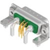 D-Sub socket, 5 pole, 5W1, equipped, angled, solder pin, 3005W1SAT73N40X