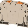 Through terminal block, push-in connection, 150 mm², 309 A, 8 kV, dark beige, 2728770000