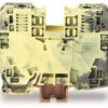 2-wire feed-through terminal, spring-clamp connection, 6.0-35 mm², 1 pole, 125 A, 8 kV, yellow/green, 285-131