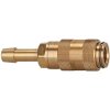 Quick-release coupling, L 35 mm, 35 bar, brass, for hose, 107074