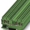 Through terminal block, spring balancer connection, 0.08-1.5 mm², 4 pole, 17.5 A, 6 kV, green, 3031200