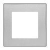 Ramka 1-krotna Simon 55 Aluminium z czarną podstawą