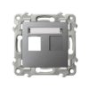 SZAFIR Obudowa gniazda pojedynczego typu Keystone prosta szary mat GPK-1Z/p/70 OSPEL