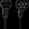 EVC0100 Type 2 cable for electric vehicles, 22kW, 2.5 m