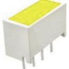 Wyświetlacz diodowy LED 1-segmentowy 1100 mcd, Żółty Kingbright 590 nm