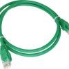 Patch-cord U/UTP kat.5e PVC 0.25m zielony KKU5ZIE0.25