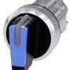 Siemens 3SU10522BM500AA0 3SU1052-2BM50-0AA0 Przełącznik blokada niebieski 2 x 45 ° 1 szt.