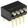 Przełącznik DIP 4-pozycyjny 4PST THT 25 mA przy 24 V DC -30 → +85°C