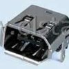 Gniazdo IEEE 1394 6 stykowe kątowe poziom SMT