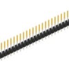 Pin header, 30 pole, pitch 2.54 mm, straight, black, 10048360
