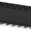 Socket header, 20 pole, pitch 2 mm, straight, black, 2-2314844-0
