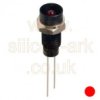 3mm - black recessed RED LED indicator (42-0640) - TruOpto