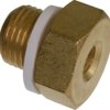 Reducer piece, brass, for threaded connection G 1/8 to M5, 50.052
