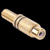 RCA Chinch Female Socket For Cable, Black Strips