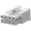 Plug housing, 8 pole, pitch 4.14 mm, straight, white, 770579-1