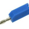 Wtyk bananowy 4mm 25.404.5;32A;60V; niebieski;wtykany(gniazdo ban.4mm)