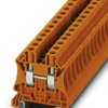 Through terminal block, screw connection, 0.2-10 mm², 2 pole, 41 A, 8 kV, orange, 3045169