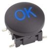Cap, round, Ø 14.3 mm, (H) 4 mm, black, for short-stroke pushbutton Multimec 5G, 1ZCS09