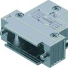D-Sub connector housing, size: 2 (DA), angled 40°, zinc die casting, gray, 61030012014160