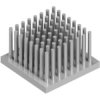 Pin heatsink, (L x W x H) 32.7 x 32.7 x 20 mm, 3.7 to 1 K/W, natural aluminum, ICK S 32 X 32 X 20