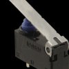 D2AW-EL052D R Subminiature Micro Switch, 1x NC, Flat Lever, Long
