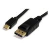 StarTech MDP2DPMM6 2m Mini DisplayPort to DisplayPort 1.2 Cable M/M Black